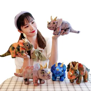 Triceratops Dinosaurs Plush Boy's for Birthday Stuffed animals Cute Dino T-rex customization Dinosaurs Toys