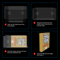 Protection de Cartouche pour Switch NES SNES Jeu Boîtier de Protection en PET NDS Lite Étui à Cartes PS2 PS3 PS4 PS5 Xbox Boîte de Présentation Transparente