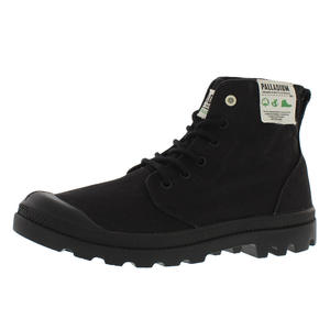 Chaussures pour hommes Palladium Pampa Hi Organic Couleur : Noir/Noir |   100% authentique - Product Image 1