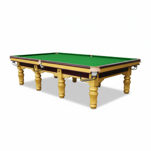 Table de billard professionnelle de luxe en acier avec coussinets en pierre de Jiujiang et bois massif, table de snooker de 12 pieds avec billes - Product Image 2