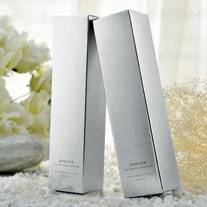 Caja de Cartón Plegable Plateada Personalizada para Suero, Cuidado de la Piel y Cosméticos, Caja de Cartón de 300 g/m² - Product Image 4