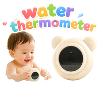 Thermomètre de bain pour bébé en forme d'ours, affichage numérique LED, moniteur de température de l'eau, alerte, entièrement submersible, IPX7, température ambiante, double usage