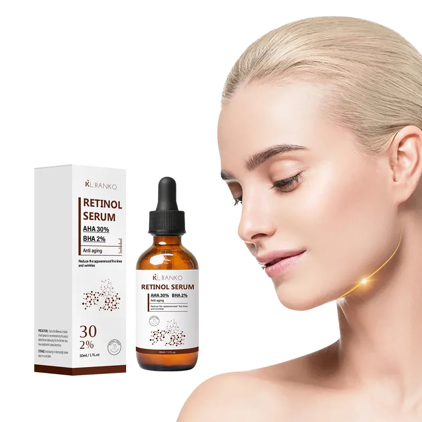 OEM Retinol Facial Serum Anti-Aging Firming Hyaluronic Acid Collagen Naicinamide Face Serum Skincare Product Private Label