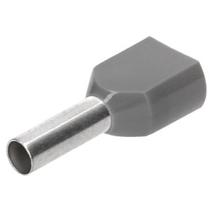 Cembre pkt412 manguitos de extremo de alambre doble 2x4mm ² gris 12mm longitud 100 piezas - Product Image 1