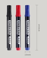 Marqueur permanent grande capacité personnalisé, encre indélébile, noir, rouge, bleu, marqueur logistique imperméable