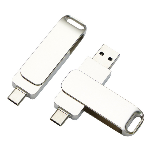 Rotating Metal USB Flash Drive Gift Creative Personalized Mobile Phone USB 3.0 64GB 32GB 16GB 8GB Enterprise Custom Wholesale