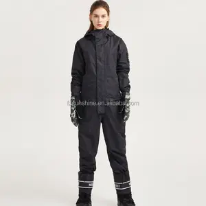 OEM 도매 패션 패딩 후드 방수 방풍 스노우 보드 스키 자켓 스키 바지 여성