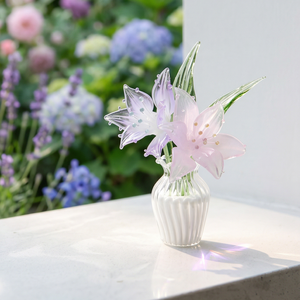 Jarrón de Flores Artificiales de Cristal de Murano Hecho a Mano, Adecuado para el Día de la Madre, Día del Maestro, Decoración del Hogar, Adornos - Product Image 5