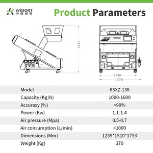 Quang CCD màu phân loại máy hạt giống màu SORTER Quinoa Ớt cà rốt dưa chuột cà chua hạt làm sạch chấm điểm máy - Product Image 3