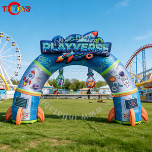 Opblaasbare boog voor buitenreclame, op maat gemaakte ruimtethema ruimteschip van nylon, 5m gigantisch - Product Image 2
