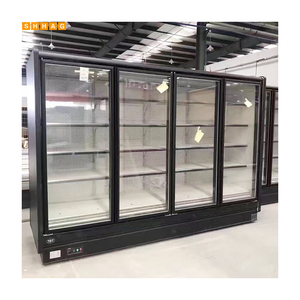 Chambre froide et congélateur double température avec porte vitrée transparente, réfrigérateur à air refroidi EM-01, approvisionnement direct usine, usage commercial - Product Image 1