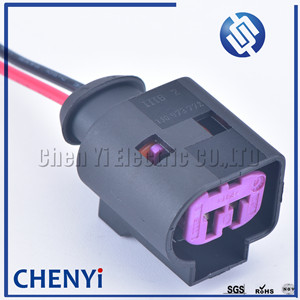 2-Pins Vrouwelijke Waterdichte Motor Luidsprekerbehuizing Automotive Sensor Connector Voor Magotan Sagitar 1j0973772 1j0 973 772 Met Draden - Product Image 3