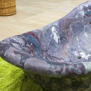 Baignoire autoportante <span class=keywords><strong>de</strong></span> <span class=keywords><strong>luxe</strong></span> en marbre naturel rouge, baignoire <span class=keywords><strong>de</strong></span> trempage en pierre massif sur mesure pour villas et hôtels - Product Image 3