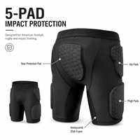 Short de compression rembourré pour la protection des cuisses, des hanches et des fesses, équipement de protection en nid d'abeille pour le football et le rugby