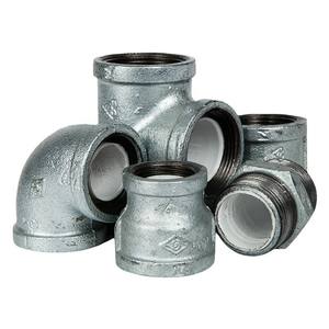 Соединительные элементы для пожаротушения: фитинги из чугуна с низким давлением, оцинкованные, литые, с рифленой поверхностью, жесткие и гибкие: тройники, колена, крестовины - Product Image 2