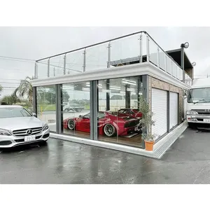 预制可定制预制房屋折叠平板包装陈列室，用于汽车展示