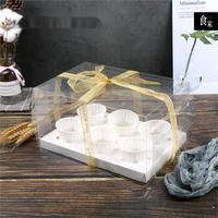 Boîte d'Emballage Personnalisée pour Macarons, Donuts, Desserts et Gâteaux Transparents en Sortie d'Usine, Petite Boîte Cadeau pour Mariage et Cupcakes