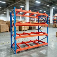 Support à palettes industriel robuste avec étagères à barres en métal protégées contre la corrosion à 5 couches pour entrepôts