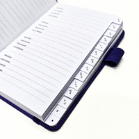 En stock : Carnet de notes A6 multi-usages (carnet de mots de passe, carnet d'adresses, répertoire téléphonique, carnet de notes transfrontalières, carnet de notes de vacances) en anglais, pour cadeau, vente en gros
