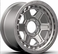 Jantes en alliage tout-terrain 4x4 FL408 17*9 pouces avec PCD 6x139.7, jantes SUV à rebord profond