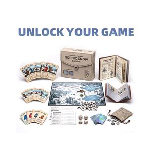 ชุดเกมกระดาน F Luxury Arctic Survival Cooperative พร้อมส่วนประกอบผ้าลินินที่ปรับแต่งได้ โลโก้แบบนูน พิมพ์สีเต็มรูปแบบ - Product Image 2