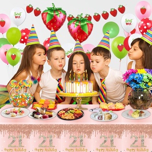 Nappe <span class=keywords><strong>jetable</strong></span> à thème numérique or <span class=keywords><strong>rose</strong></span> <span class=keywords><strong>rose</strong></span> <span class=keywords><strong>Vaisselle</strong></span> de fête du nouvel an pour les célébrations d'<span class=keywords><strong>anniversaire</strong></span> - Product Image 3