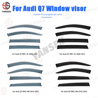 Deflektor Jendela Samping untuk Audi Q7 2006-2025 4pcs Pelindung Matahari Hujan Weathershield