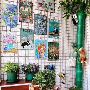 Cuadro <span class=keywords><strong>de</strong></span> hierro pintado con motivos <span class=keywords><strong>de</strong></span> <span class=keywords><strong>perros</strong></span> y cachorros, pirámides y ángeles, arte <span class=keywords><strong>de</strong></span> pared <span class=keywords><strong>de</strong></span> hierro pintado para decoración del hogar - Product Image 2