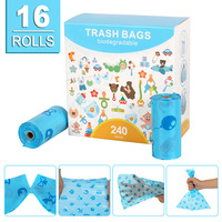 Sac à déjections canines biodégradable et compostable pour l'extérieur, imprimé en héliogravure, taille et couleur personnalisables
