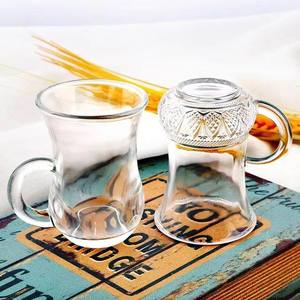 Boîte cadeau de 6 verres à thé turc de 80 ml, petits verres à liqueur, verres à shot, souvenirs, forme de gourde, tasse à vin, ensemble de verres à boire, Taza De Vidrio - Product Image 3