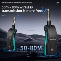 TNH DX22 Universal Rechargeable Wireless Transceiver Audio Transmitter and Receiver System for Guitar Bass Musical Instruments