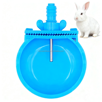 Distributeur d'eau automatique Xusheng en plastique bleu écologique pour cage à animaux, avec abreuvoir pour lapins, pour l'élevage de lapins