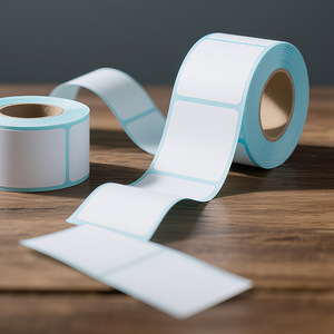 Rollo de papel térmico autoadhesivo para logística de comercio electrónico, impresión de etiquetas de código de barras, etiquetas de precios - Product Image 2