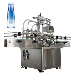 New Automatic Linear Filler 8 Nozzle Drink Water Oil Beverage Alcohol Perfume Juice Oral Bottle Liquid Filling Machine