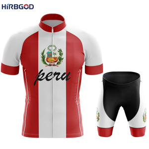 HIRBGOD – maillot de cyclisme pour hommes, ensemble de vêtements de <span class=keywords><strong>cycliste</strong></span> péruviens <span class=keywords><strong>avec</strong></span> 3 poches arrière - Product Image 5