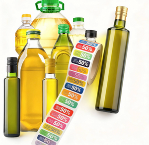 Oilproof vàng không thấm nước bạc lá dập nổi lớn lên in tại chỗ UV dính nhãn tùy chỉnh cuộn nhãn Vinyl Sticker - Product Image 4