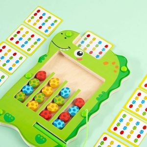 Bloques Magnéticos para Niños, Juguete de Madera Educativo Montessori, Juego de Mesa de Combinación de Huevos de Dinosaurio - Product Image 2
