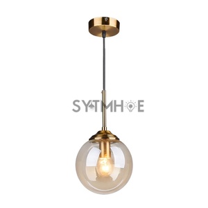 Lampada <span class=keywords><strong>a</strong></span> <span class=keywords><strong>Sospensione</strong></span> Nordica per <span class=keywords><strong>Camera</strong></span> <span class=keywords><strong>da</strong></span> <span class=keywords><strong>Letto</strong></span> e Ristorante, Luce Trasparente Ambrata Grigia per Isola Cucina in Vetro con Cavo <span class=keywords><strong>da</strong></span> 1,5 Metri - Product Image 6