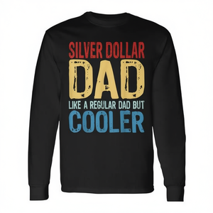 Maglietta a maniche lunghe Silver Dollar Dad, come una normale maglietta da papà ma più cool - Product Image 2