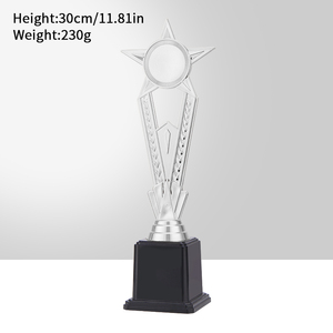 Nuovo arrivato trofeo di Design stellato moderno popolare concorso di canto e danza trofeo di plastica premi Logo personalizzato e trofeo di Design - Product Image 5
