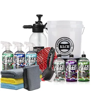 klcb detailing car wash kit other car cleaning tools detailing bucket exterior and interior cleaner quick coating car shampoo