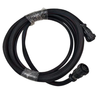 Harnais de câbles industriels blindés tressés flexibles, assemblage de câbles sur mesure robuste avec connecteur circulaire étanche