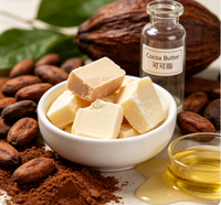 Beurre de cacao pur non raffiné 100% de qualité cosmétique pour les soins de la peau, beurre de karité pour les cheveux et la peau, crème et lotion pour le corps au chocolat, savon