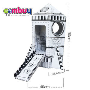 Zeichnen von Raketen-Häusern Spielzeug Graffiti Kinder DIY Kritzel-Sets aus Pappe - Product Image 6