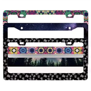 USA Size Wholesale Aluminum Plate Holders Support Custom Design logo for New Cars - Product Image 1