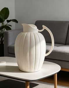 <strong>Pumpkin</strong> Shaped Thermal Coffee Carafe <strong>Large</strong> Capacity Insulated Pitcher With Curved Handle Perfect for Tea Coffee and Daily Use - Product Image 6