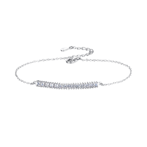 CZCITY 925 <b>Sterling</b> <b>Silver</b> Female Micro Pave <b>Bracelet</b> with AAA Zircon for Women Jewelry - Product Image 1