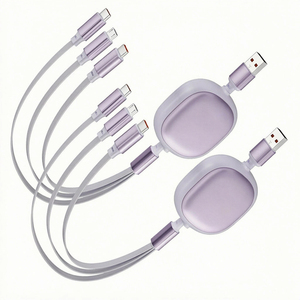 Vendita calda 3 in 1 cavo <span class=keywords><strong>USB</strong></span> retrattile per <span class=keywords><strong>iPhone</strong></span> ricarica caricabatterie <span class=keywords><strong>Micro</strong></span> cavo <span class=keywords><strong>USB</strong></span> per Android <span class=keywords><strong>USB</strong></span> tipo C telefono cellulare Multi - Product Image 3
