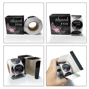 Etiquetas Adhesivas de Papel con Impresión Personalizada, Etiquetas de Vinilo de Agradecimiento en Rollo para Empaquetado de Pequeñas Empresas - Product Image 6