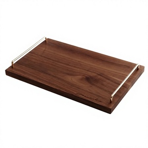 Plato Rectangular Grande de Madera Ecológica, Hecho a Mano, Duradero, con Recubrimiento de Resina Floral, Decorativo, Moderno, Personalizado, Apto para Lavavajillas - Product Image 3